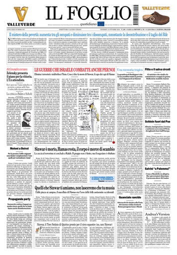 Prima-pagina-il foglio-messina-edizione-di-oggi-20-10-2024